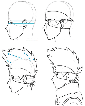 How To Draw Simple Kakashi Hatake Step By Step Drawing Photos