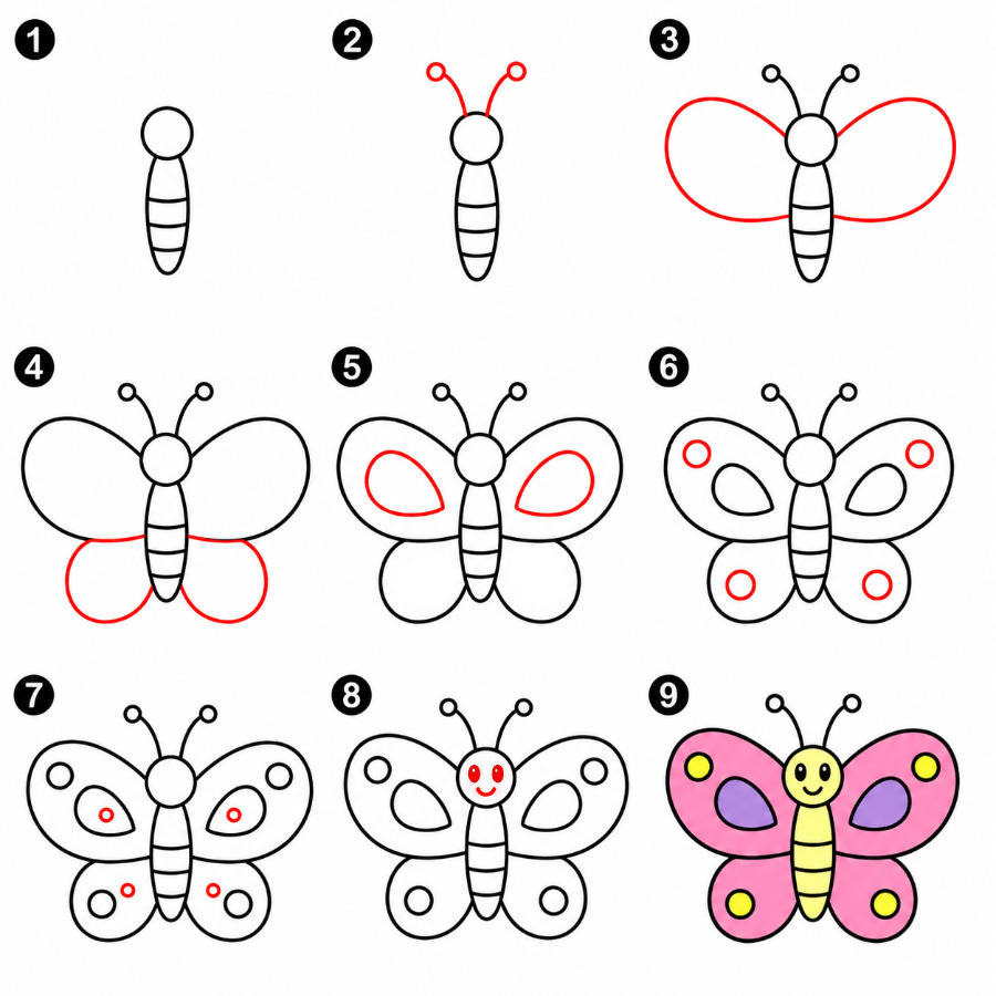 Fancy Butterfly Drawing Ideas