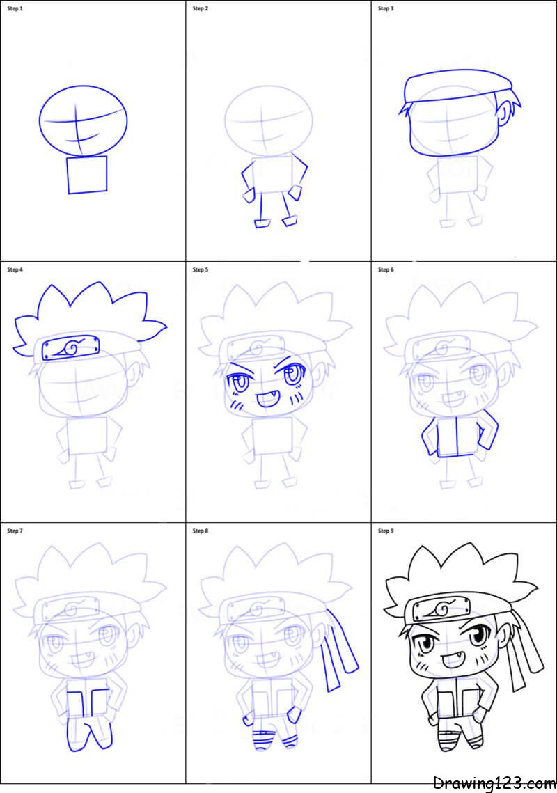 A cute little naruto 2 Drawing Ideas