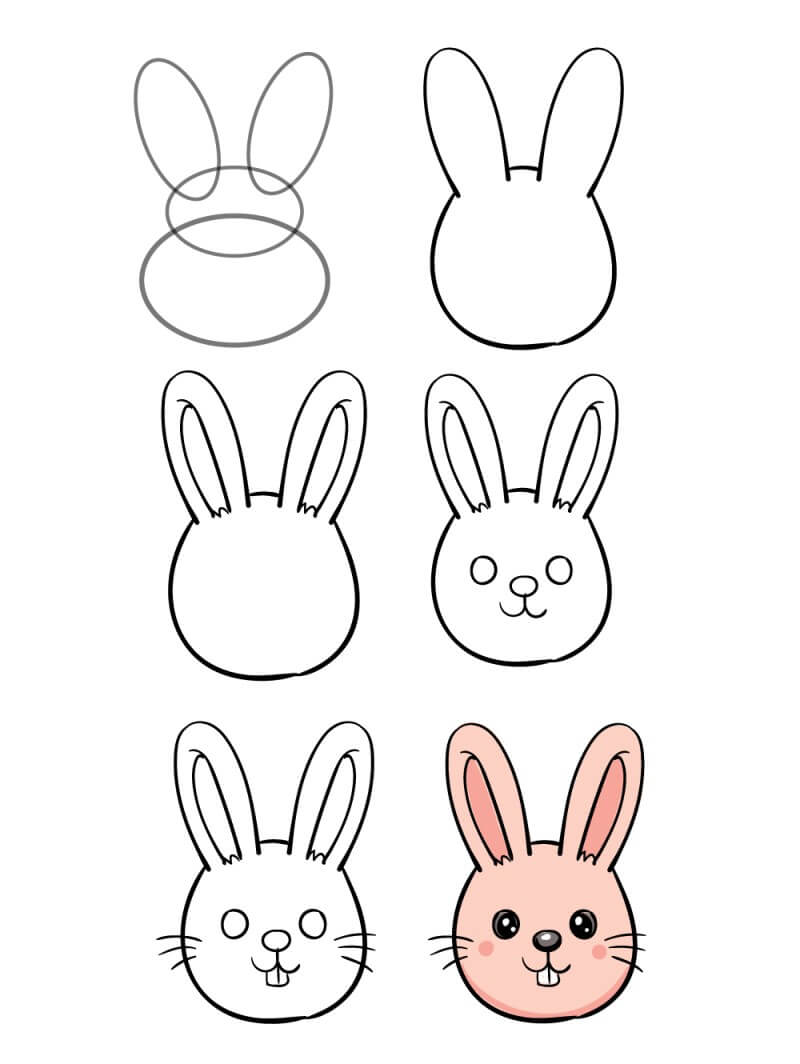 A Happy Rabbit Drawing Ideas