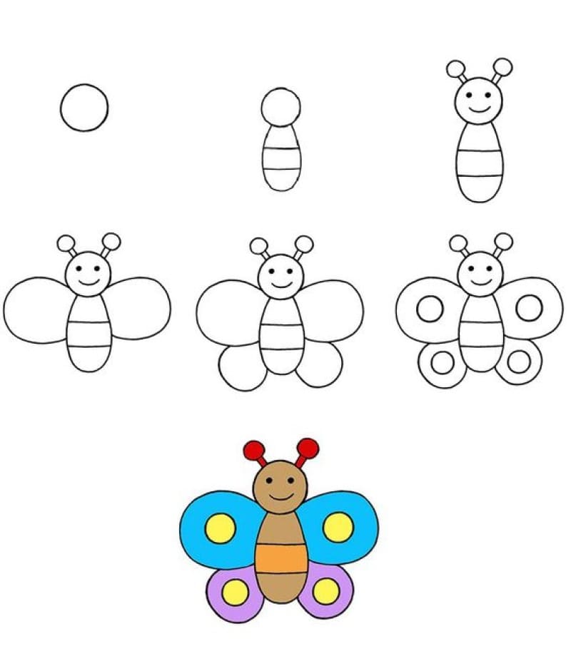 A Small Butterfly Drawing Ideas