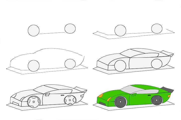How to draw Car idea 11