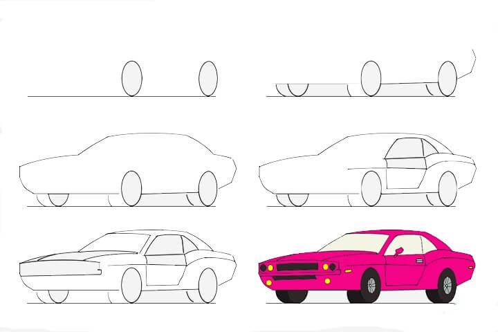 How to draw Car idea 12