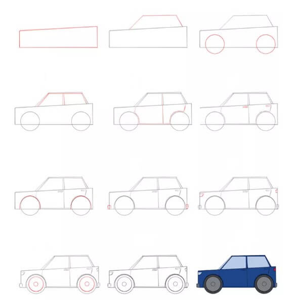 How to draw Car idea 17