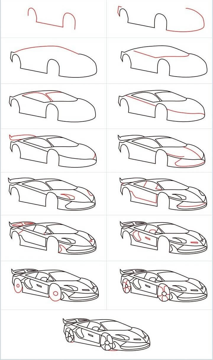 How to draw Car idea 2