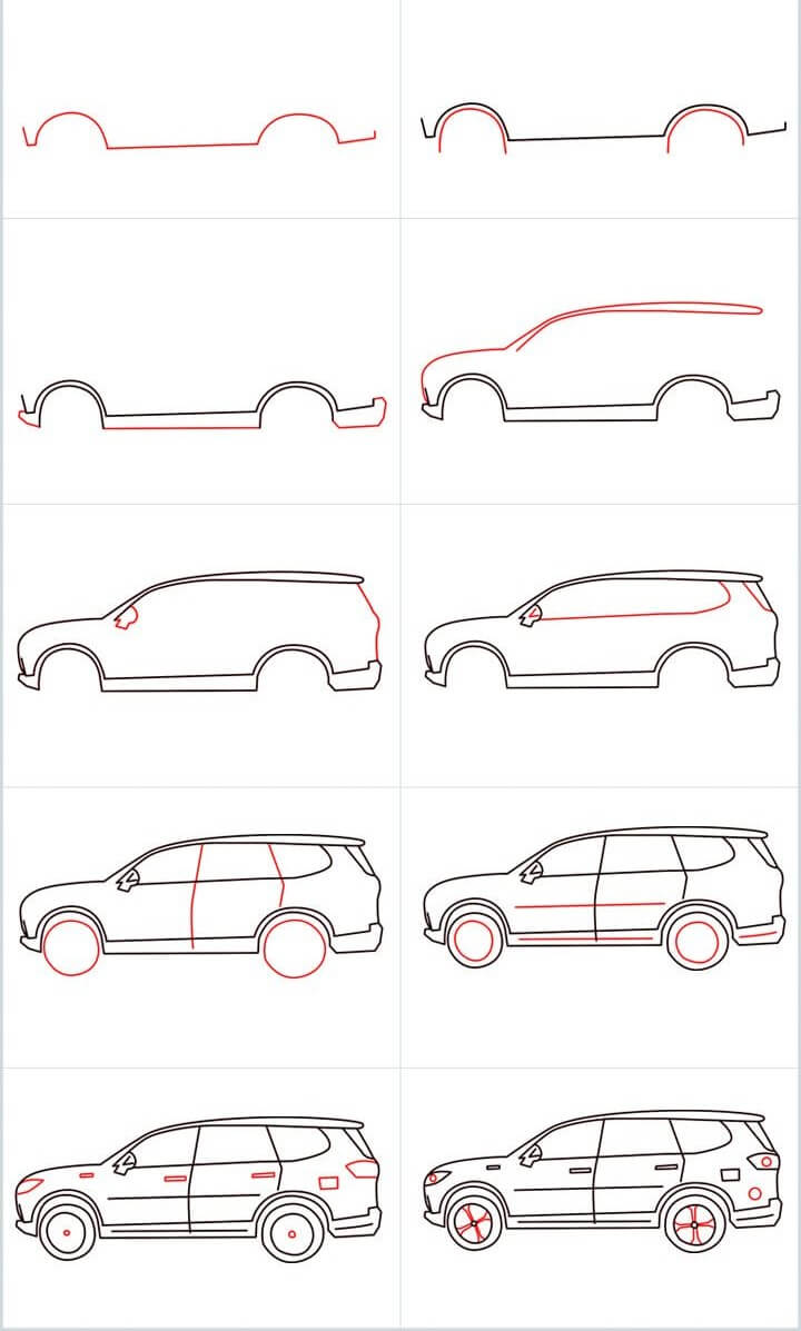 How to draw Car idea 3