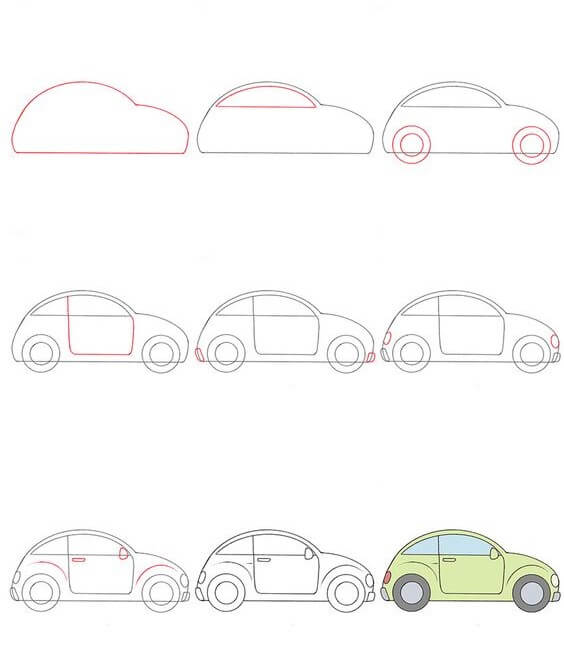 How to draw Car idea 6