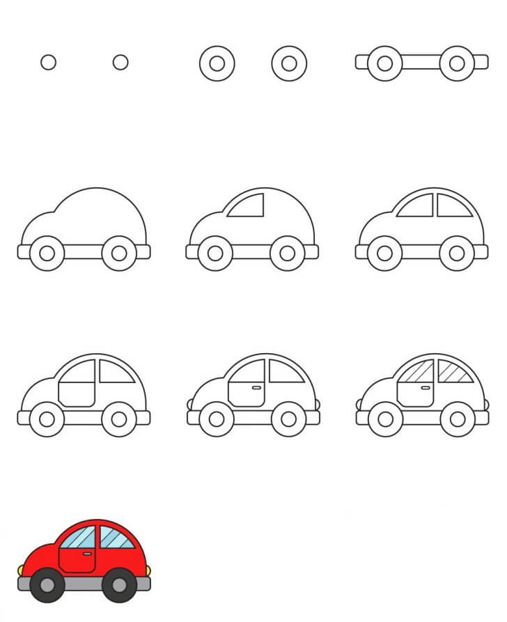 How to draw Car idea 8