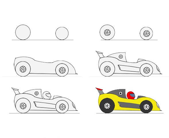How to draw Car idea 9