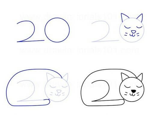 How to draw Cat idea (18)