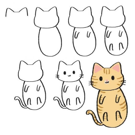 How to draw Cat idea (24)