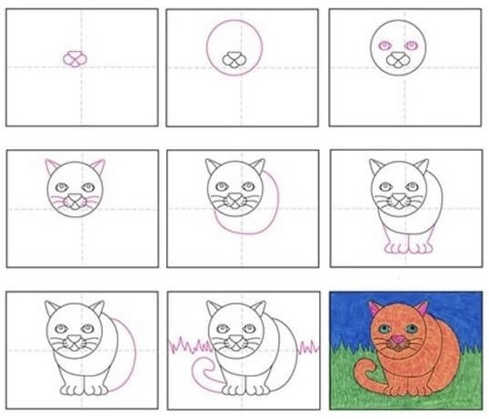 How to draw Cat idea (26)
