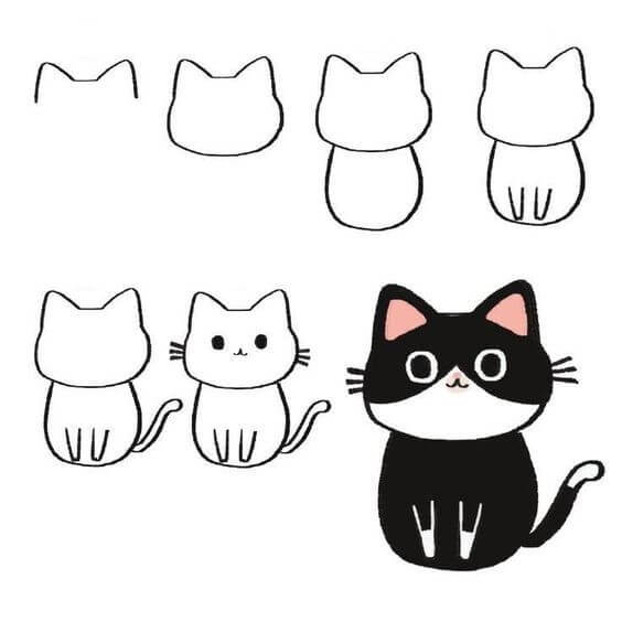 How to draw Cat idea (32)