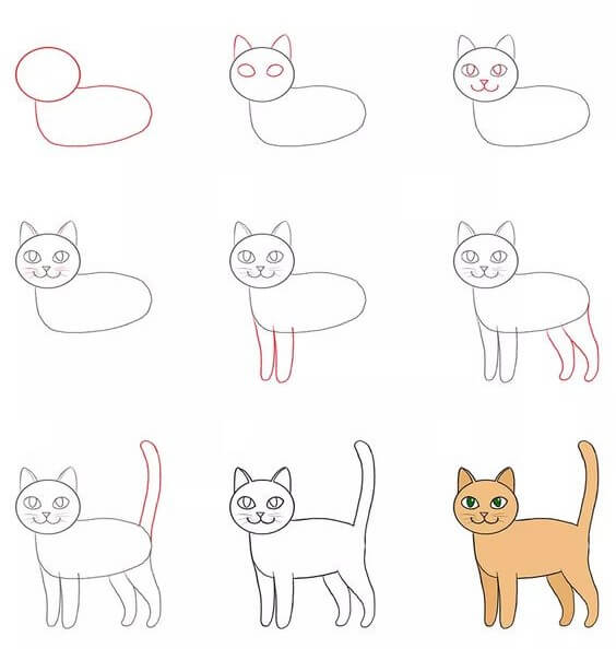 How to draw Cat idea (34)