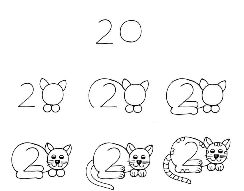How to draw Cat idea (44)