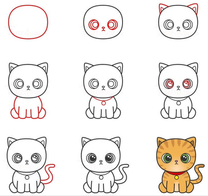 How to draw Cat idea (48)