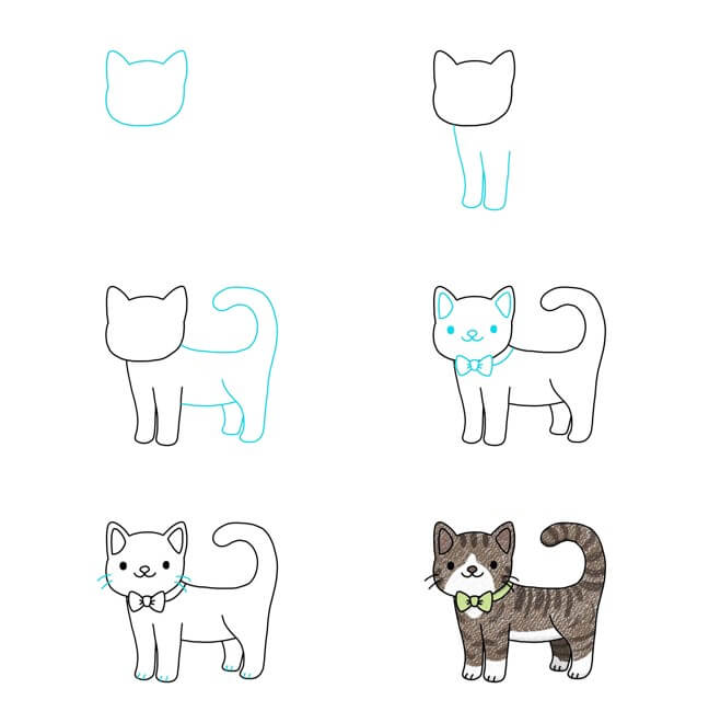 How to draw Cat idea (53)