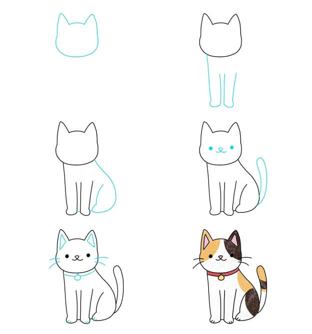 How to draw Cat idea (54)