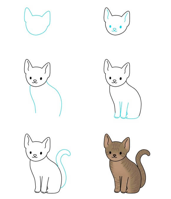 How to draw Cat idea (55)