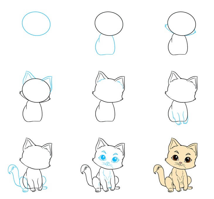 How to draw Cat idea (57)