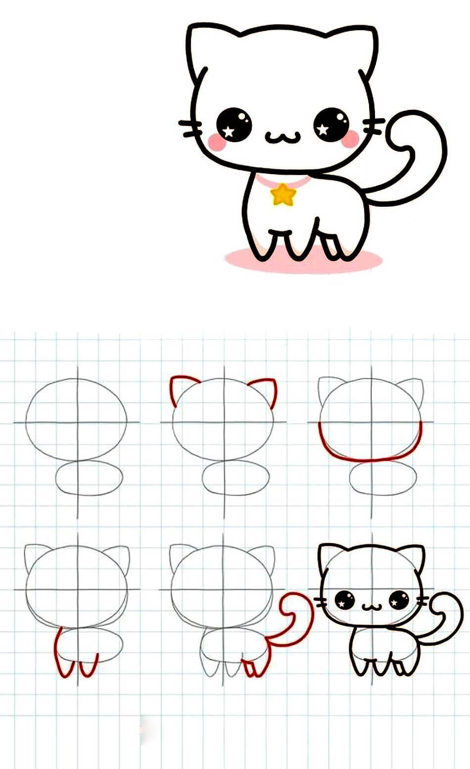 Cat Sketch Drawing Ideas