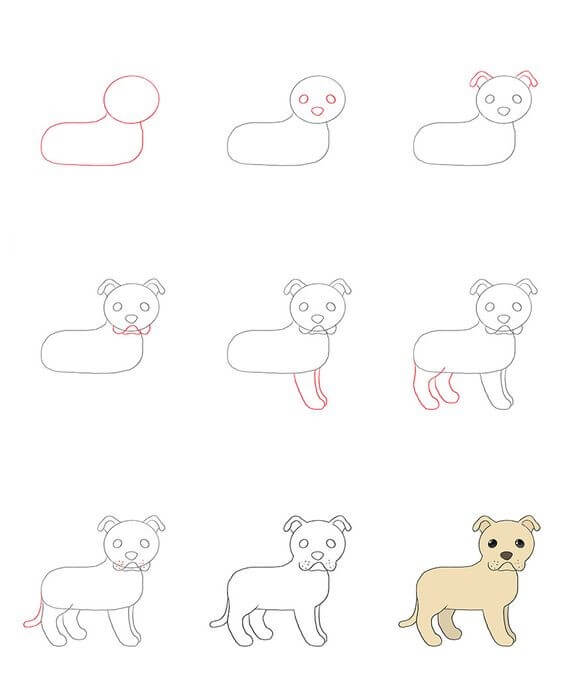 How to draw Dog idea (16)