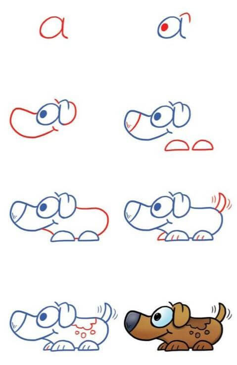 How to draw Dog idea (17)