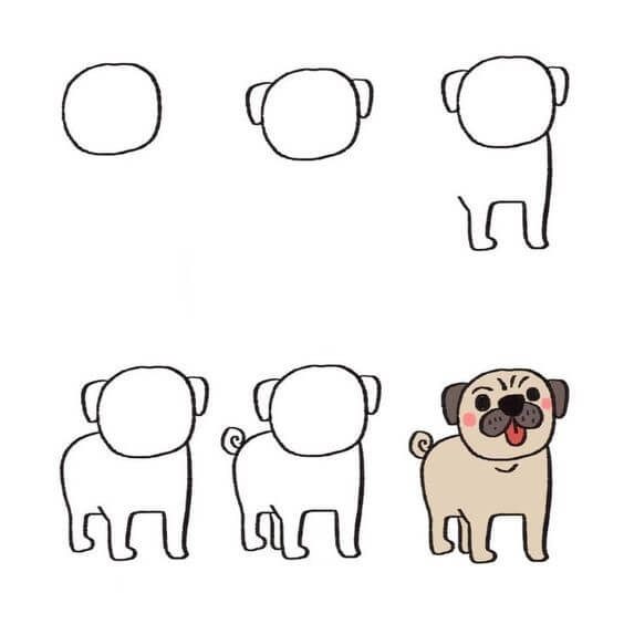 How to draw Dog idea (29)