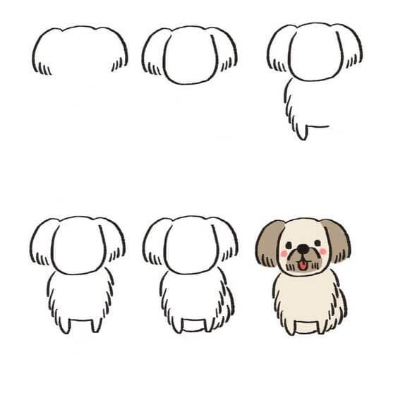 How to draw Dog idea (52)