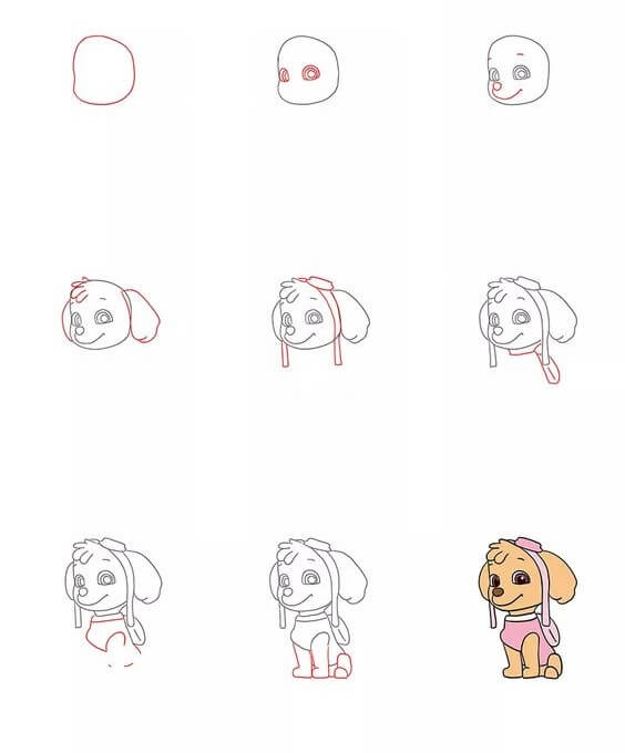 How to draw Dog idea (54)