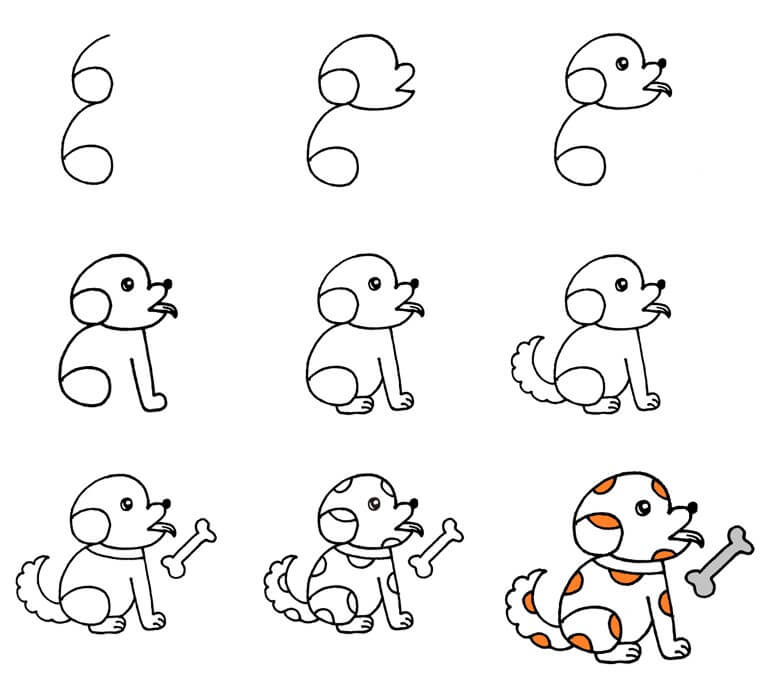 How to draw Dog idea (56)