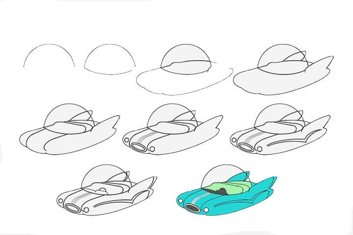 How to draw Future car 2