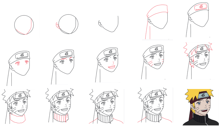How to draw Naruto is simple