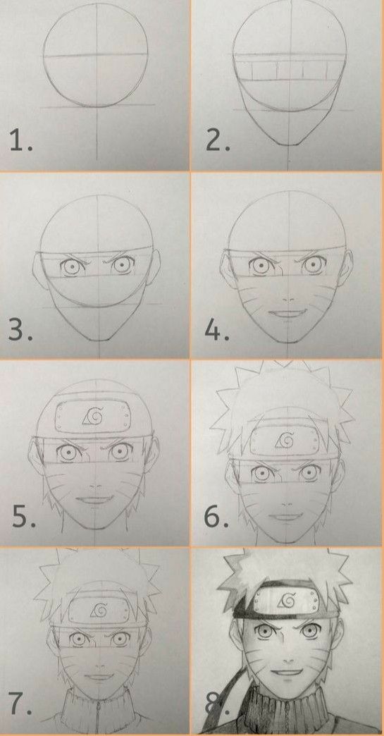 How to draw Naruto simple pencil drawing