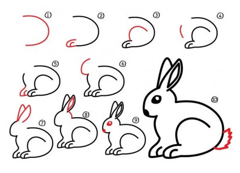 Rabbit Idea 15 Drawing Ideas
