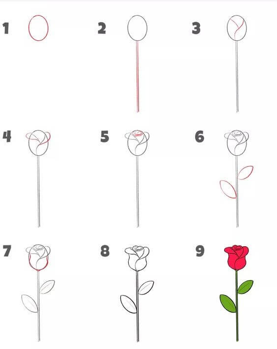 How to draw Roses idea (10)