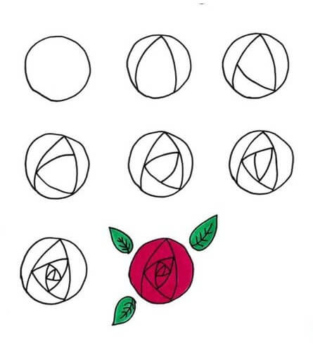 How to draw Roses idea (15)