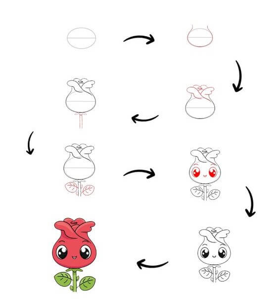 How to draw Roses idea (20)