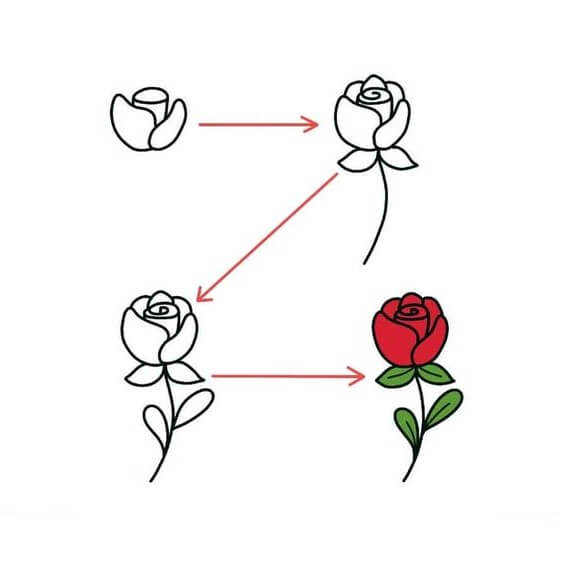 How to draw Roses idea (27)