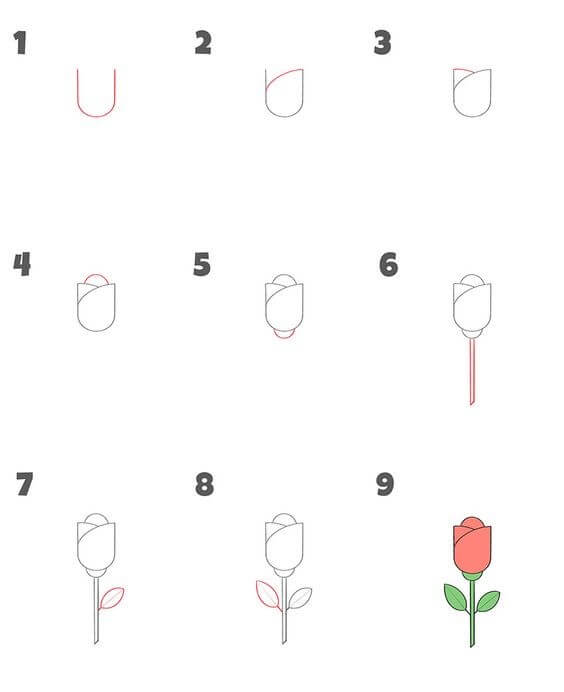 How to draw Roses idea (36)