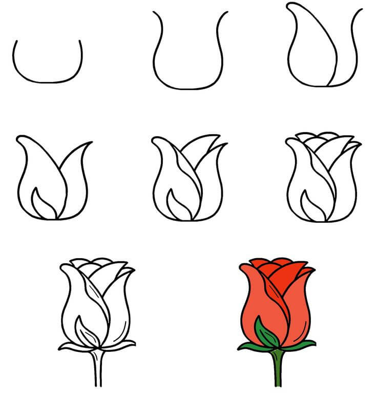 Roses idea (38) Drawing Ideas