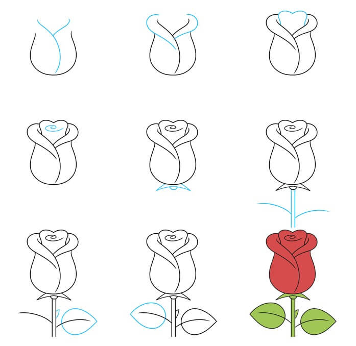 How to draw Roses idea (42)