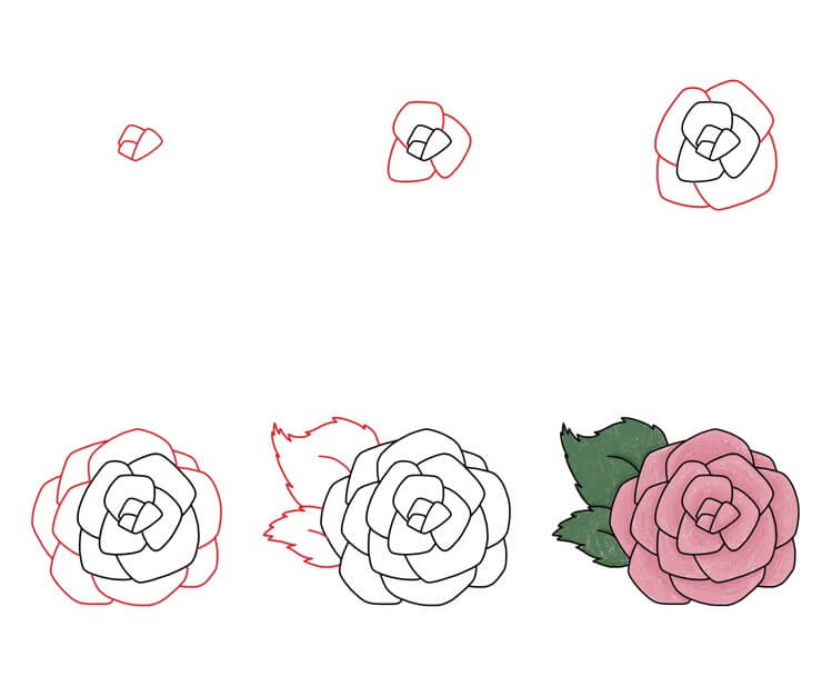 How to draw Roses idea (45)