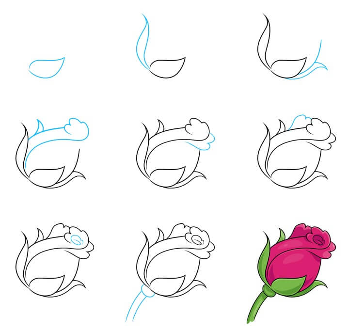 How to draw Roses idea (46)