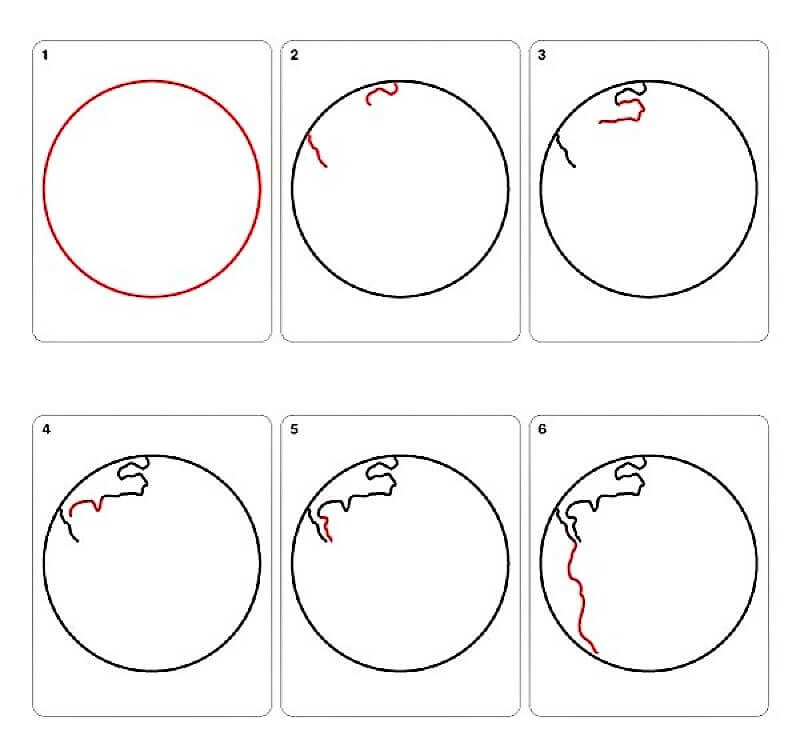 A Simple Earth Drawing Ideas