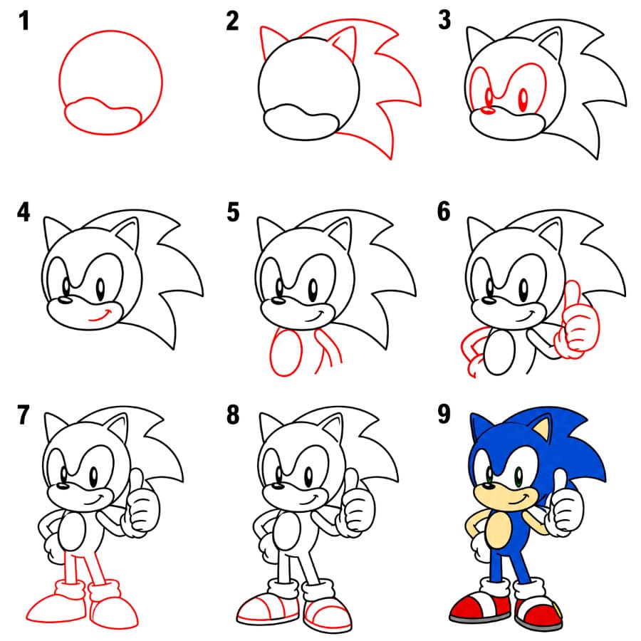 Sonic printable Drawing Ideas