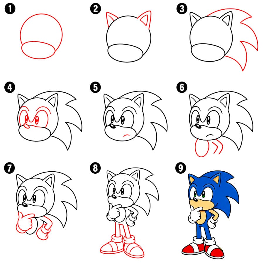Sonic thinking Drawing Ideas