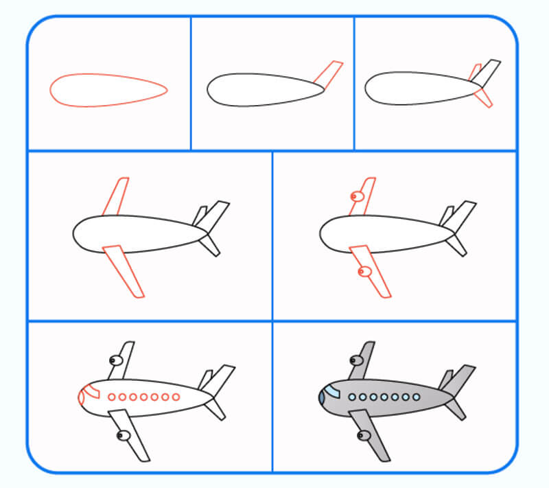 A Basic Airplane Drawing Ideas