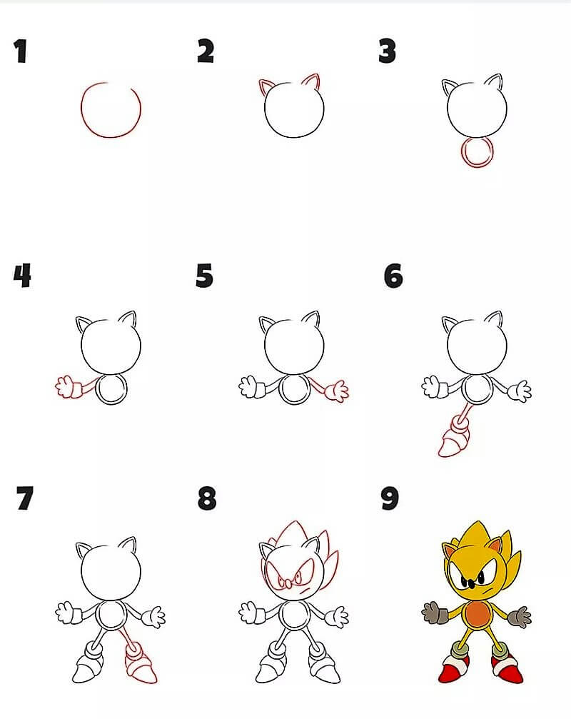 A Cool Sonic Drawing Ideas