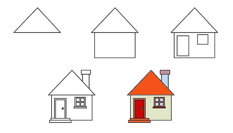 How to draw A House Idea 10